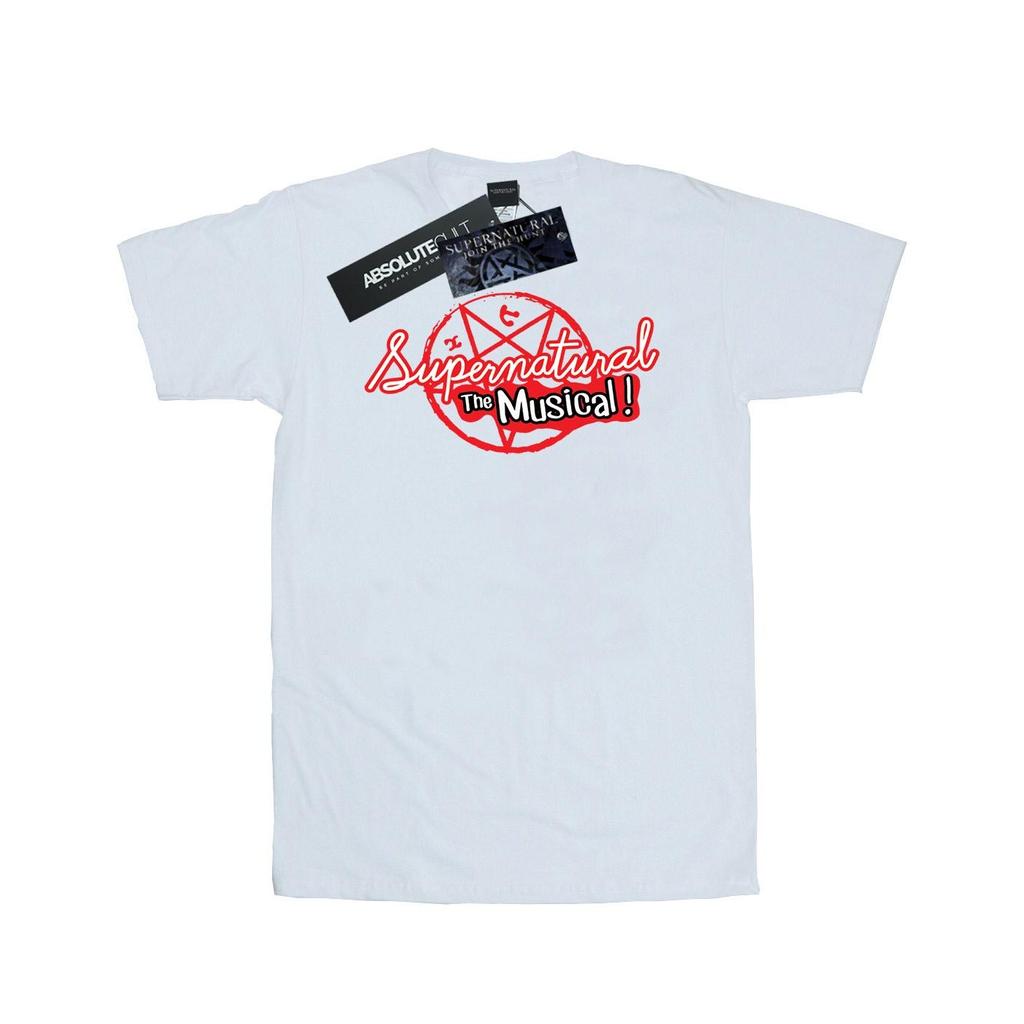 Supernatural Womens/Ladies The Musical Cotton Boyfriend T-Shirt