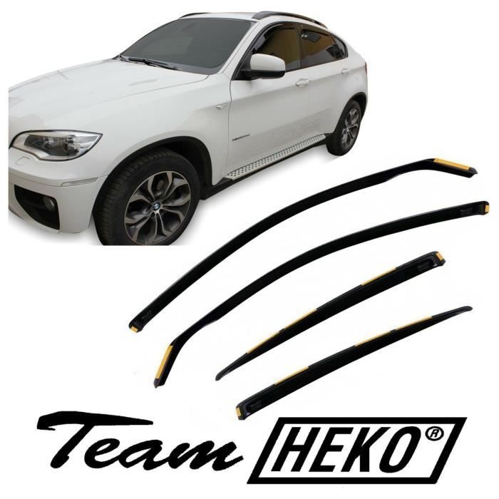 Déflecteurs d'air J&J Automotive BMW X6, Fumé, Acrylique renforcé, Installation facile