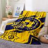 1Pc Maccabi Tel Aviv FC Print Flannel Blanket High Quality Warm Comfortable Cover for All Seasons Perfect for Gifts Home Decor
