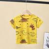 Little Boy Summer T-shirt Baby Short-sleeved Summer Children's Clothing Cotton Top Dinosaur Korean Tops
