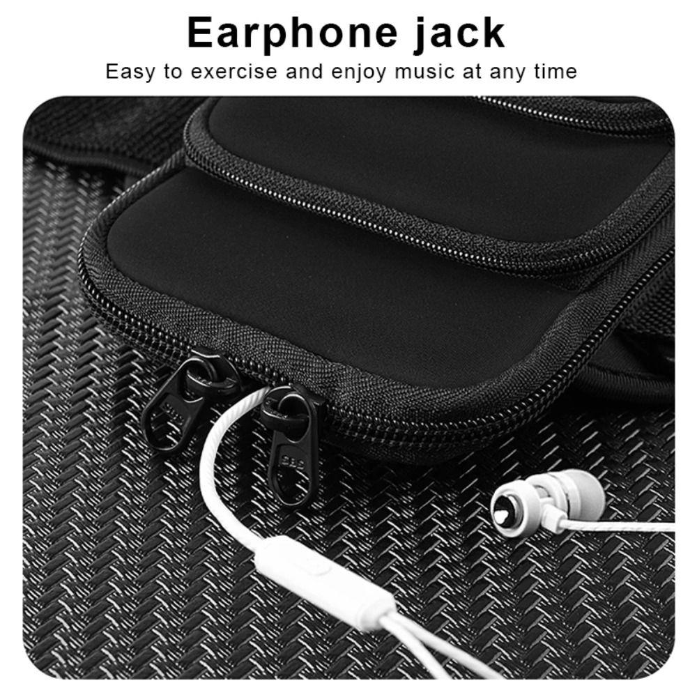 Large Capacity Running Phone Bags Three Pockets Mobile Phone Arm Bag Arm Band Pouch Outdoor Sports