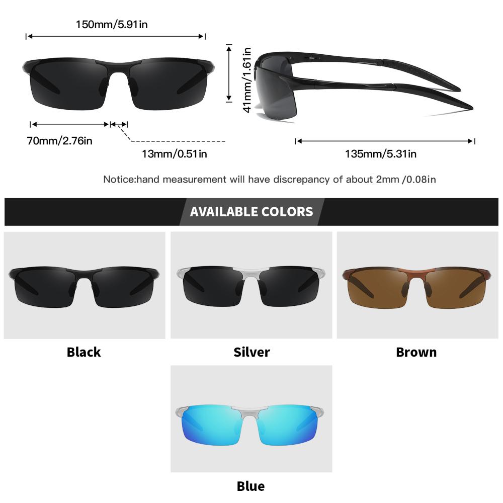 Royalhot Мужские и женские поляризационные солнцезащитные очки из сплава в прямоугольной оправе, солнцезащитные очки для вождения, оттенки Óculos masculino Male