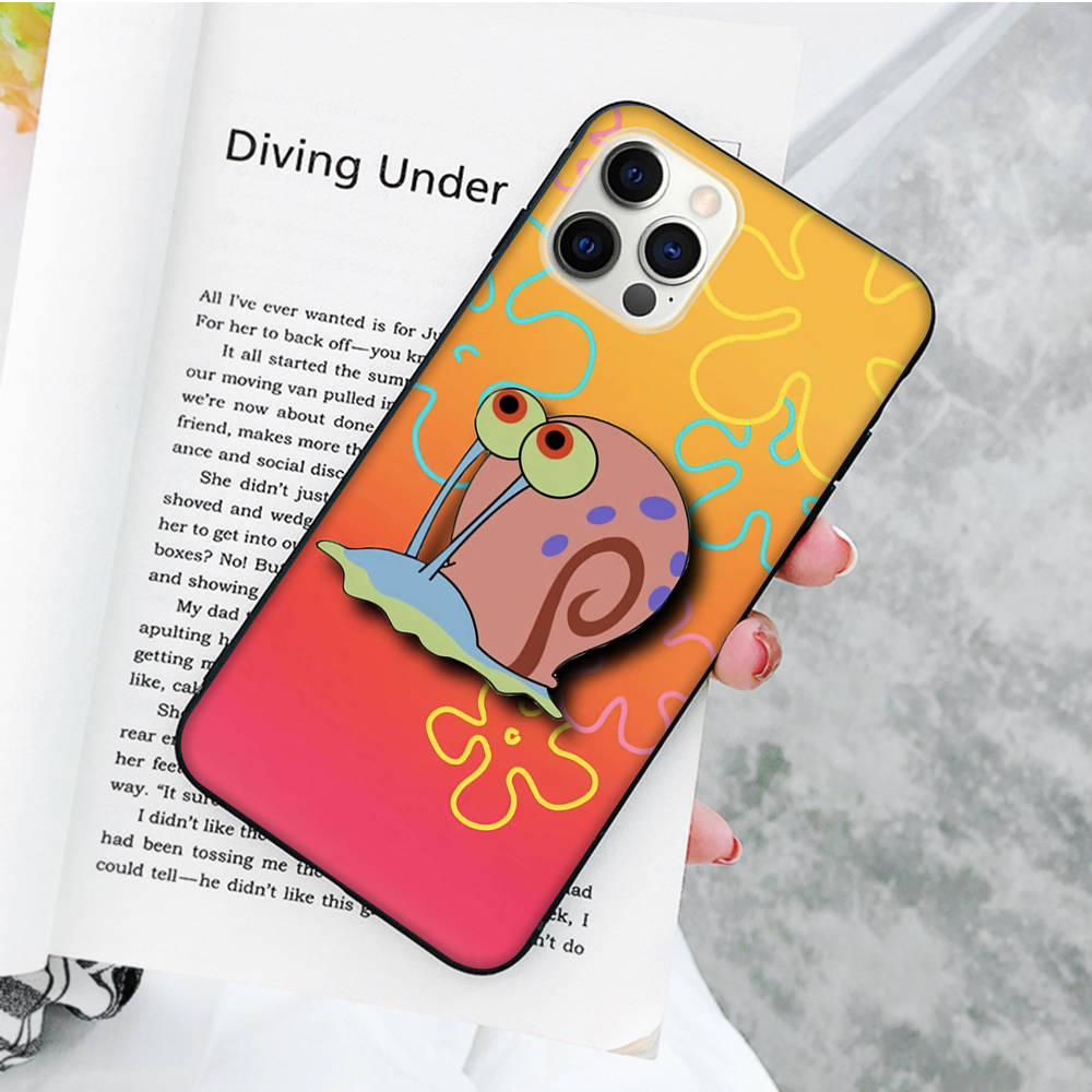 Черный мягкий чехол JS45 SpongeBob Friend для OPPO Reno 8 6 5 4 Pro Plus Find X3 A17 A3 A31 A38 A40 A53 A54 A55 A74 A76 A78 A77 A80 A94 A95 A96 Lite