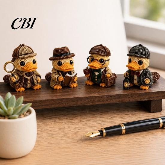 Craft Kit for Adults 3D Beaded Platypus DIY Kit, Tiny Animal Crafting Set, Bead Making Sculpture Adults, Creative Beading Decoration, Birthday