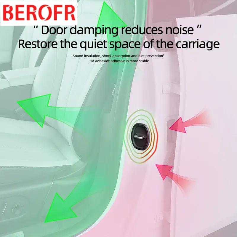 4pcs Absorber Silicone Car Door Lock Buckle Anti-collision Protective Cover For HiPhi Z HiPhi X HiPhi Y HiPhi A Auto Accessories