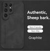 Роскошный кожаный чехол для Samsung S25 S24 Ultra A17 A16 A15 A56 A55 A36 A35 A34 a32 a06 5G A26 A71 4G A51 A14 Задняя крышка из овчины