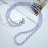 Universal Candy Color Beaded Crossbody Chain Long-style Phone Neck Straps  Keychain Pendant