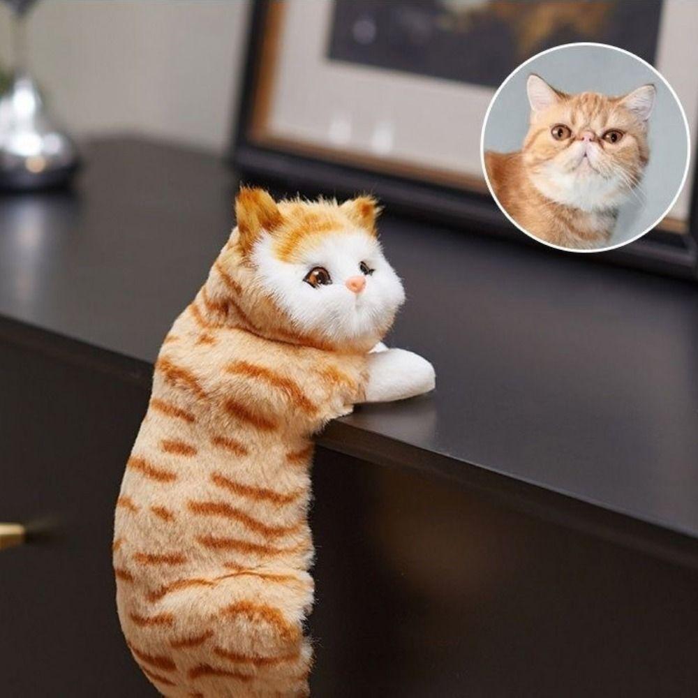 Furry Hanging Simulation Furry Hanging Cat Реалистичная реалистичная плюшевая игрушка для ребенка
