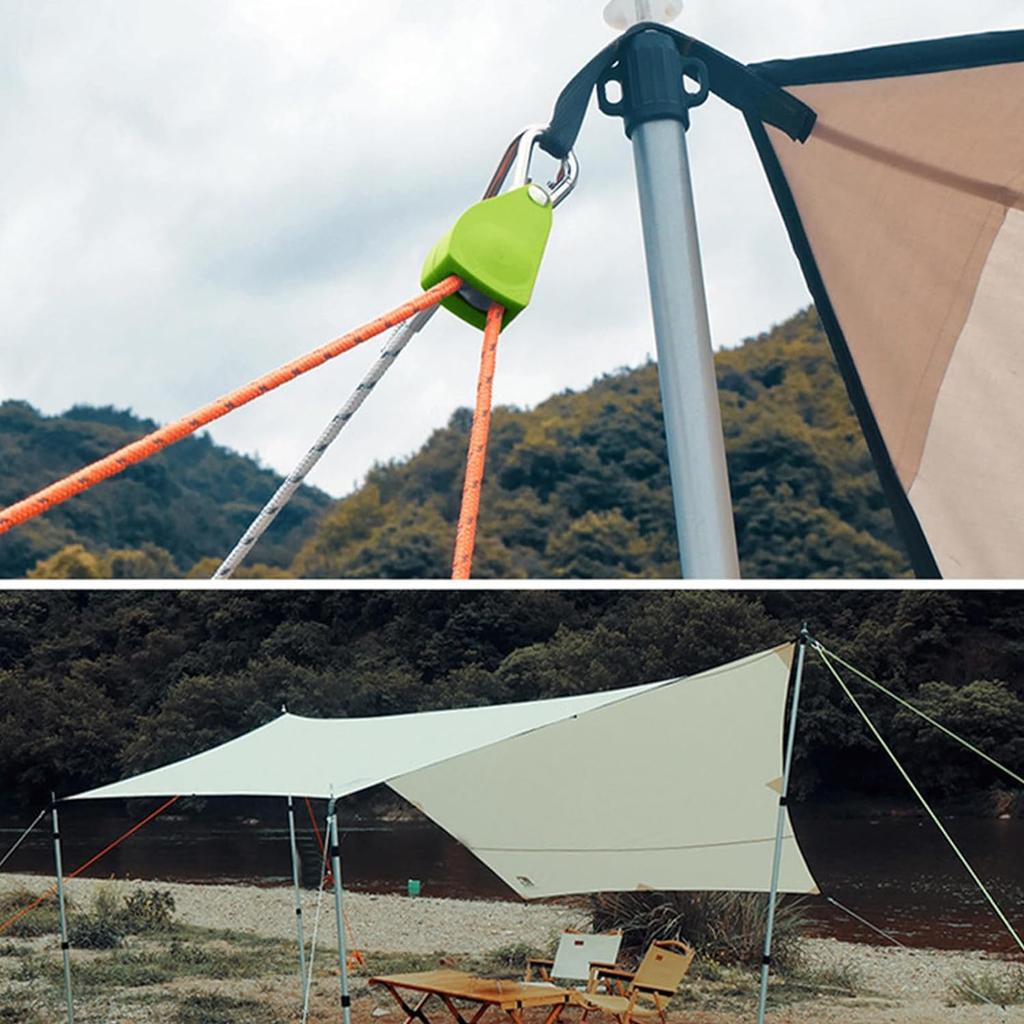 Набор из 4 тросов для палаток, трос для брезента, пояс для удлинителя брезента, лента для удлинителя брезента, 4 м, крепежная лента для растяжки, соединительная лента, соединение брезента, плавная регулировка