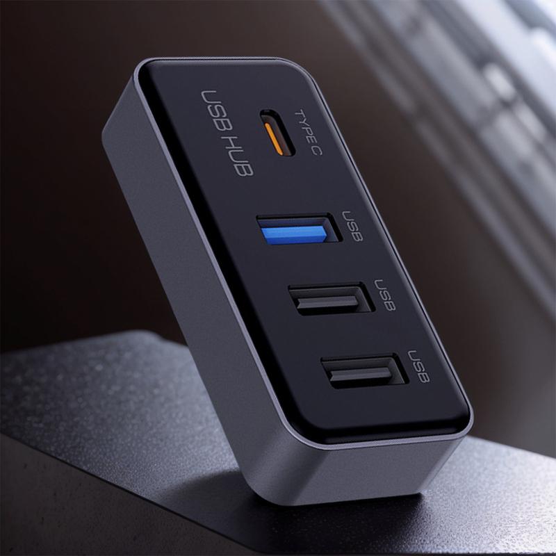 4-in-1 Glove Box USB Hub Docking Station Expansion Dock for TESLA Model 3 Model Y Car Accessories