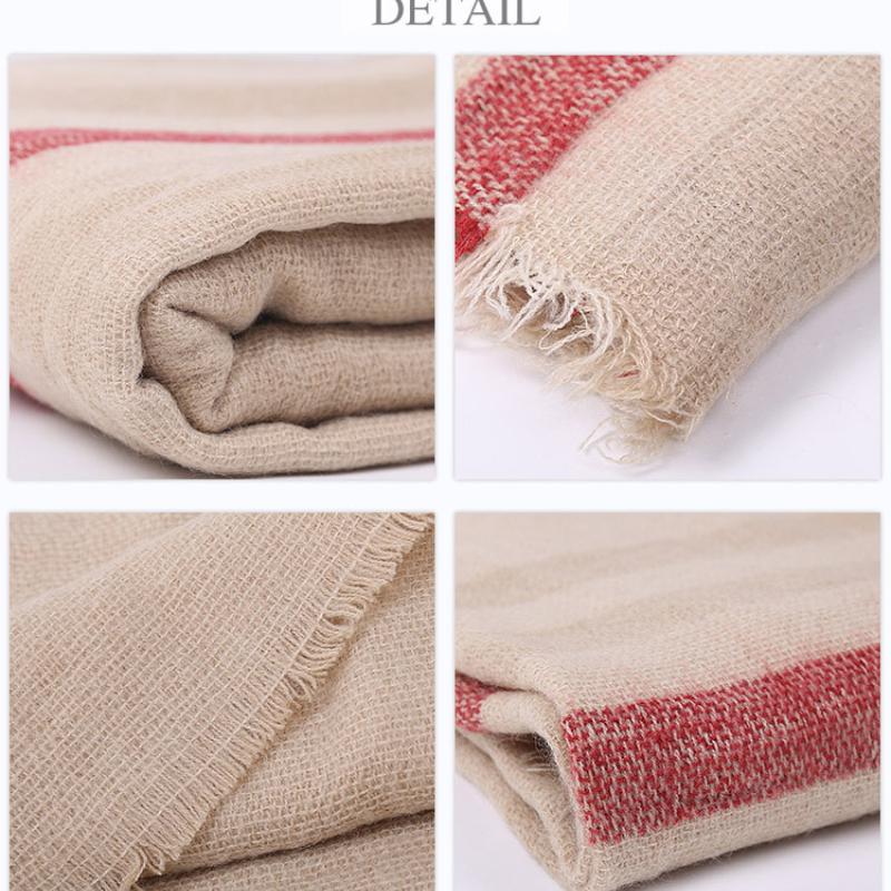 Тот же шарф, бежевый цвет, соответствующий клетчатому шарфу с имитацией кашемира, шарф, женский теплый