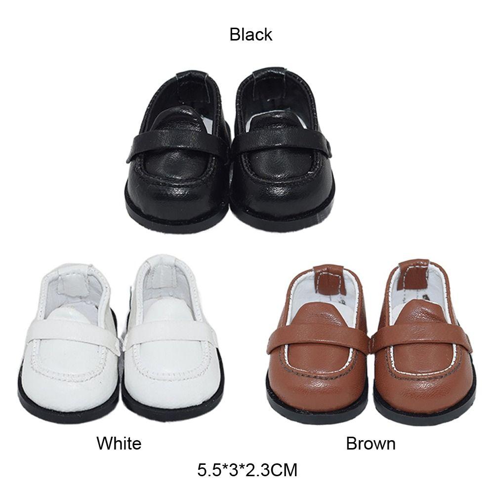 PU Leather Doll Clothes 10/20CM Mini Academic Style Shoes Doll Shoes  10/20cm Cotton Stuffed Doll