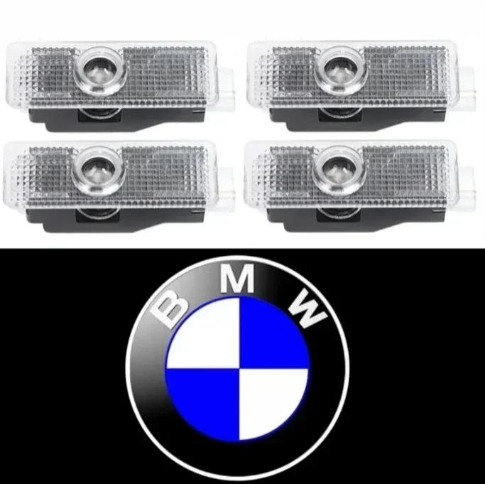 BMW GROUP 4Pcs Car LED HD Door Welcome Projector Laser Lamps For BMW E90 E60 E46 E93 F20 F21 F30 F31 F32 F33 F34 F15 F10 F01 F11