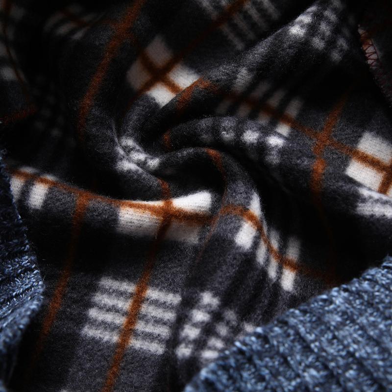 New Autumn And Winter Fashionable Warm Knitted Button Cardigan Sweater Jacket For Men Large Size Solid Color Loose Casual Jacket