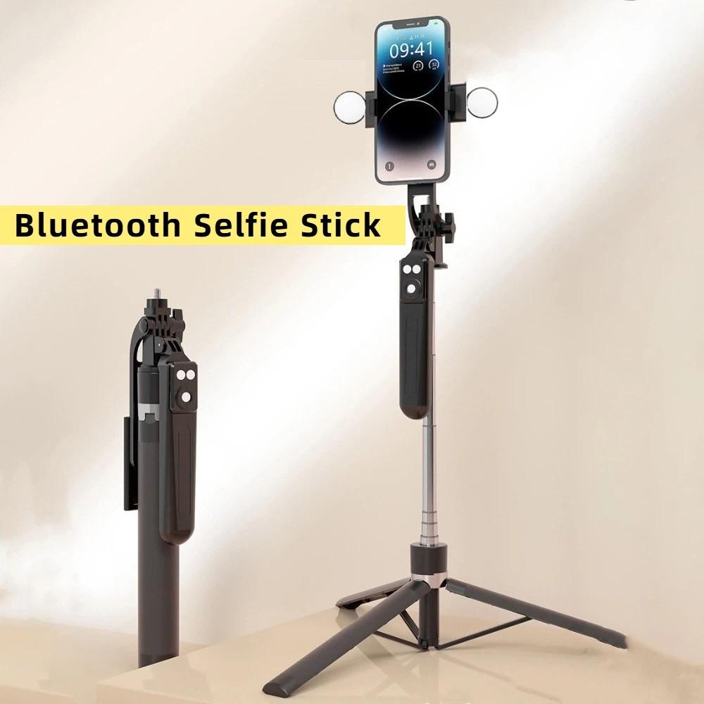 Tripod Bluetooth Selfie Stick With LED Lamp Selfie Stick Stand  Live Broadcast