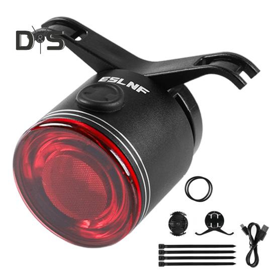 Велосипедный задний фонарь Type-C перезаряжаемый IP65 водонепроницаемый MTB шоссейный горный велосипед датчик стоп-сигнала алюминиевый сплав ночной езды велосипед предупреждающий задний фонарь