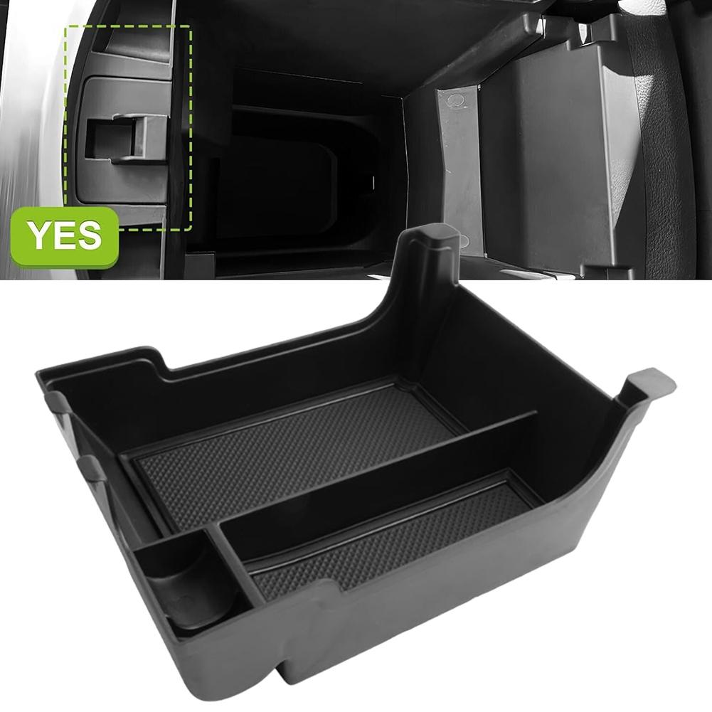 Ящик для хранения в подлокотнике автомобиля Ford Edge 21-24, центральный консольный лоток, органайзер для салона автомобиля, центральный чехол для хранения, ABS, черный