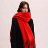Mohair Winter Cashmere Scarves Tassel Long Shawl Classic Winter Wool Scarf  Student