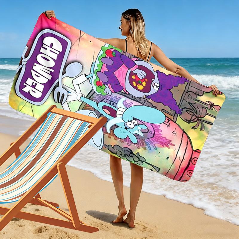 Premium Spoon 2D Flat Print Beach Towel, Large Soft Quick Dry Towel for Beach Camping SwimmingZSTJ0915376