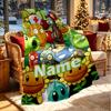 Custom Name Personalized Plants vs. Zombies Print Blanket, Home Decor, Bedroom, Sofa, Camping, Couch, Gifts for Birthday Christmas