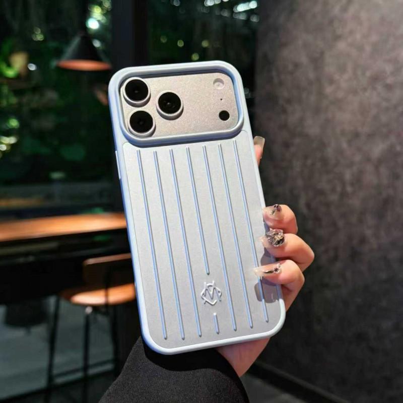 RIMOWA Style Aluminum Phone Case IPhone 17 Pro Max 16 15 14 Anti-Slip Shockproof Protective Cover