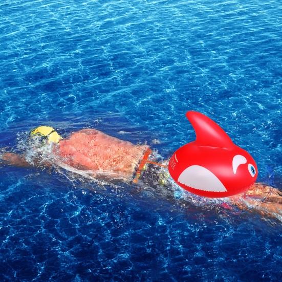 Плавающий плавательный мяч с регулируемой талией Надувной буй для плавания в форме дельфина Подушка безопасности против утопления Средство безопасности для пловцов на открытой воде Каякинг