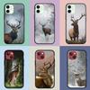 Deer Wild Hunting Buck Cover Phone Case for Apple iPhone 15 14 Plus 13 12 Mini Pro Max XR + 13Pro 14+ 15+ Funda Soft Casing