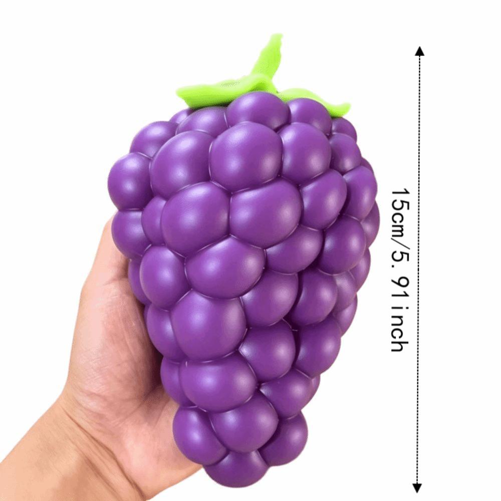 Fruit Ball Grape Slow Rebound Toy Novelty Fruit Squeeze Toy Purple Grape Squeeze Toy Kids Gift