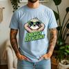 New Summer 100 Pure Cotton TShirt Energy Efficient Sloth Cartoon Style Street Cool Casual Tee Breathable Short Sleeve
