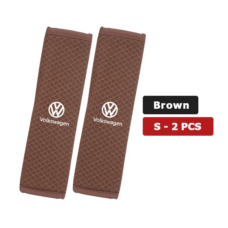 Valve Stems Caps Car Ice Silk Material Safety Belt Shoulder Pad Protective Cover For Volkswagen VW Scirocco Passat Polo B5 B6 B7 zq1