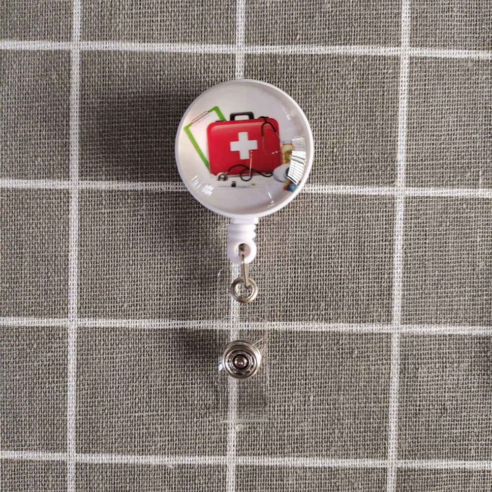 9 стилей рабочий бейдж с выдвижным держателем для медсестры, милый бейдж для медсестры с поворотным зажимом