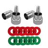 Battery Terminal Cleaners (2 Pcs),12 Pcs Battery Terminal - Fiber Washers (6 Red & 6 Green) For Car Battery