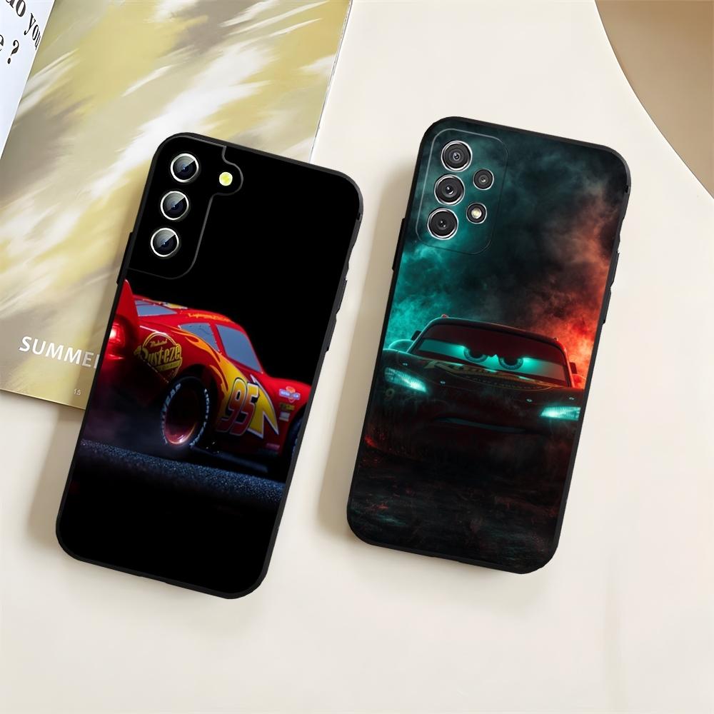 Чехол для телефона Cars Flash M-McQueen Красный-95 для Samsung S24 S25 S20 S26 S21 S22 S23 Ultra Fe Plus A05 A06 A16 A26 A36 A56
