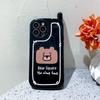 Силиконовый чехол Zhitai Cartoon Bear для iPhone 14 Pro/13/12 Pro/7/8