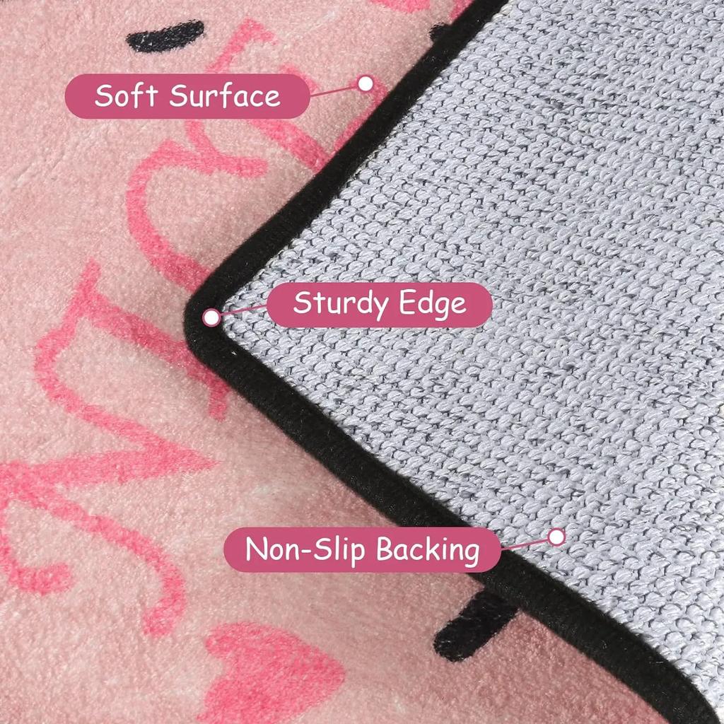 100 см Сердце Ванная Противоскользящий Коврик Моющийся Резиновый Коврик Для Пола Розовый Большой Размер Коврик Для Двери Маленький Коврик Противоскользящий Коврик Для Аквариума
