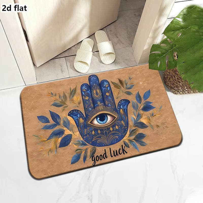 Heart Doormat Wood Pattern Red Plaid Non Slip Indoor Outdoor Entrance Rug Valentine Love Home Decor Trendy Gift For Her