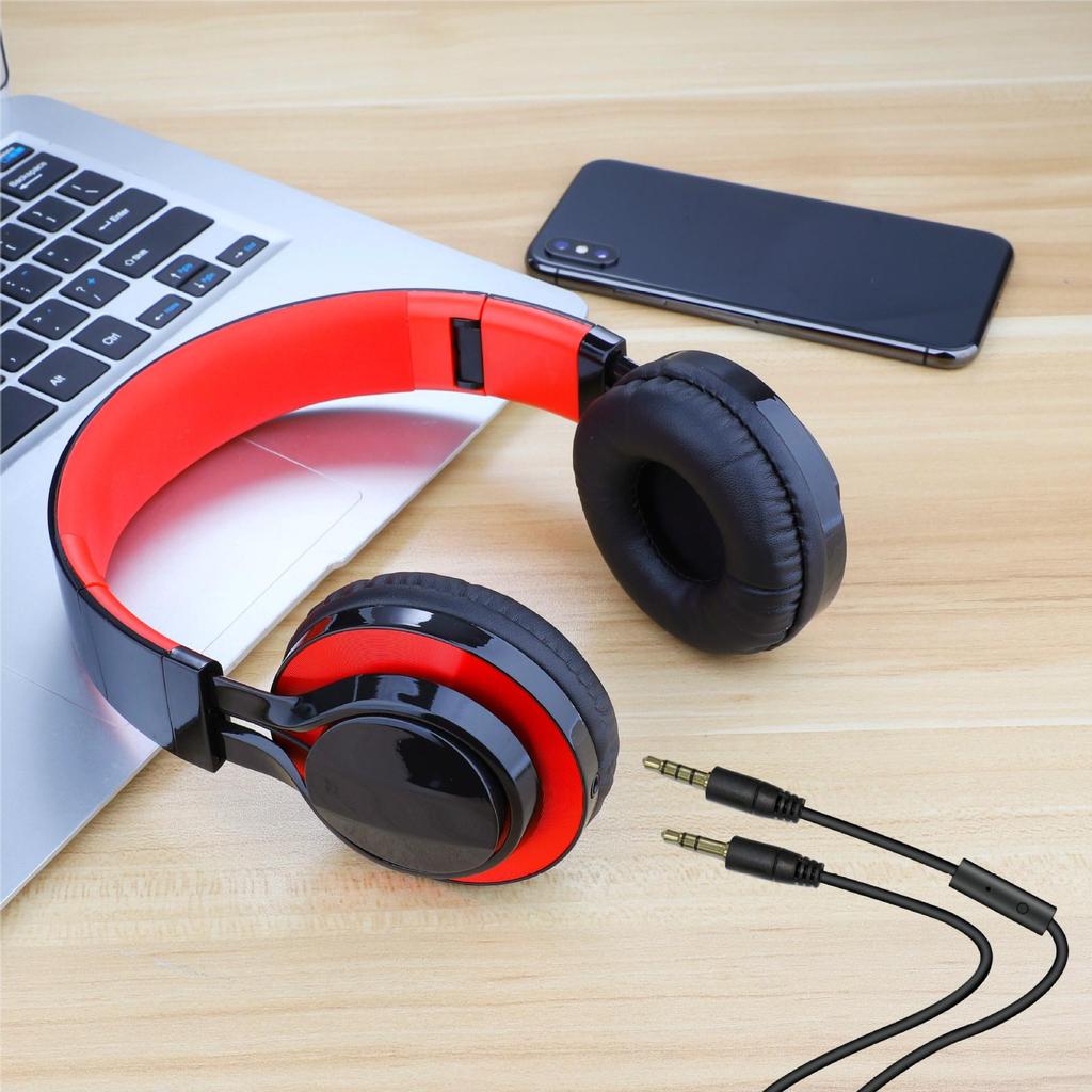 Беспроводные Bluetooth игровые наушники со съемным микрофоном