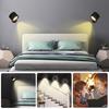 LED Wall Lamp Night Light with Remote Control Dimmable Rechargeable 360-Degree Rotation Cordless Wall Mounted Light