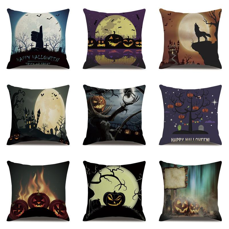 Хэллоуин Льняная Наволочка Наволочка с Принтом