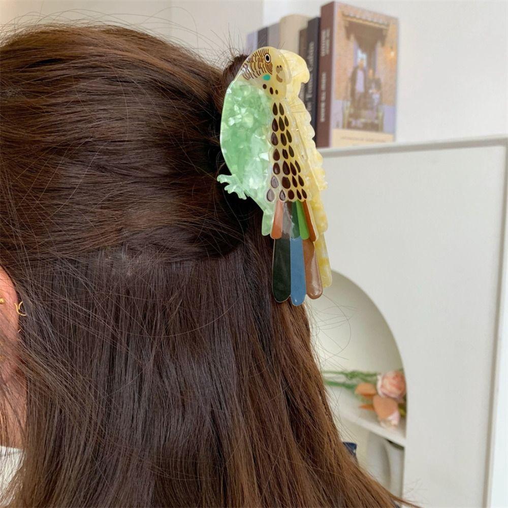 Grasp Bird Hair Clip Hummingbird Cartoon Animal Shark Clip Creative Acetic Acid Hair Claw Female