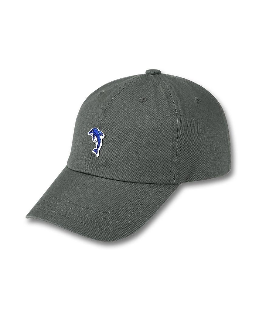 DOLPHIN WAVE APPAREL Серая кепка-бейсболка с вышивкой Dolphin Mini