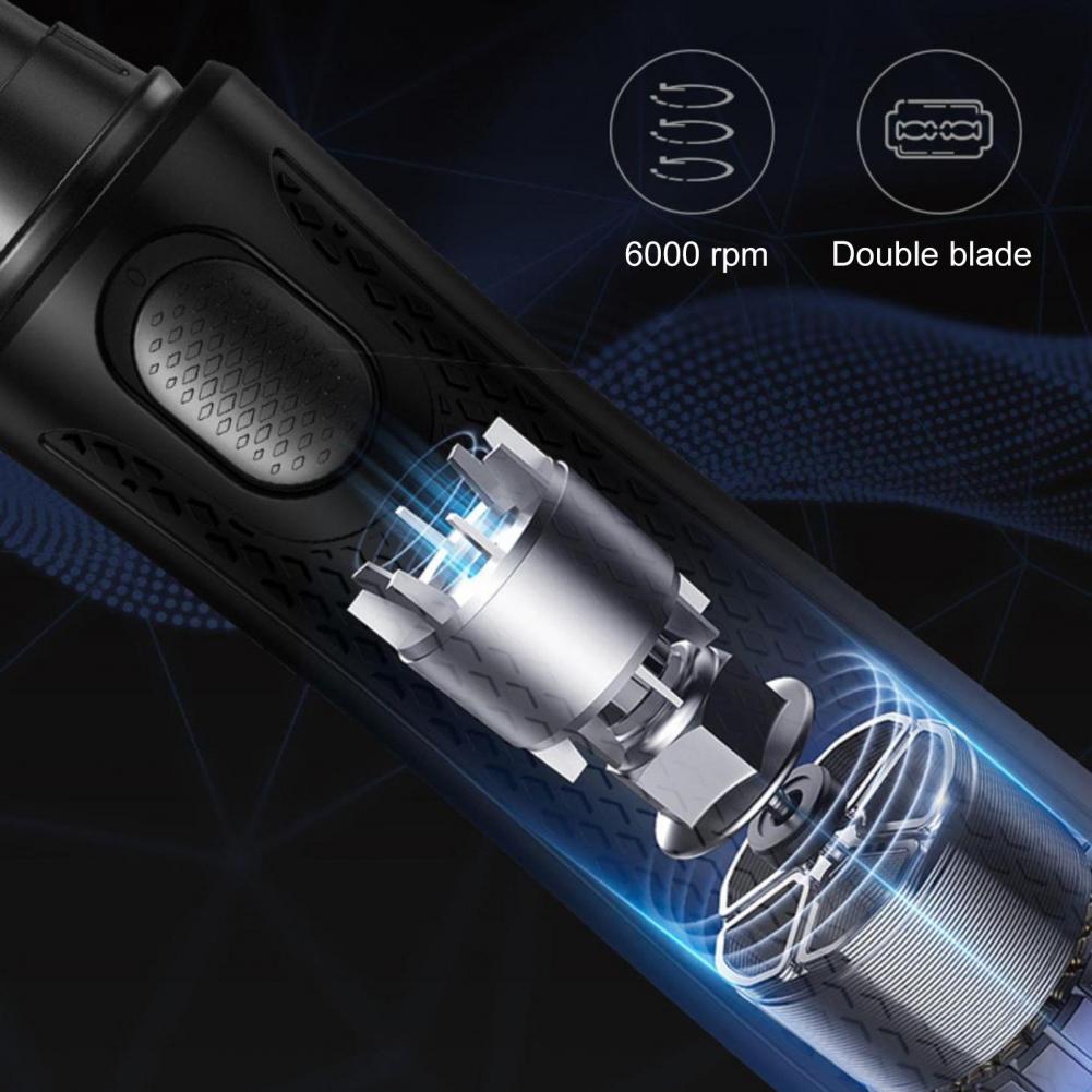 1шт электрический триммер для носа, бритва USB/аккумуляторная, водонепроницаемый триммер для бровей и волос на лице для мужчин и женщин