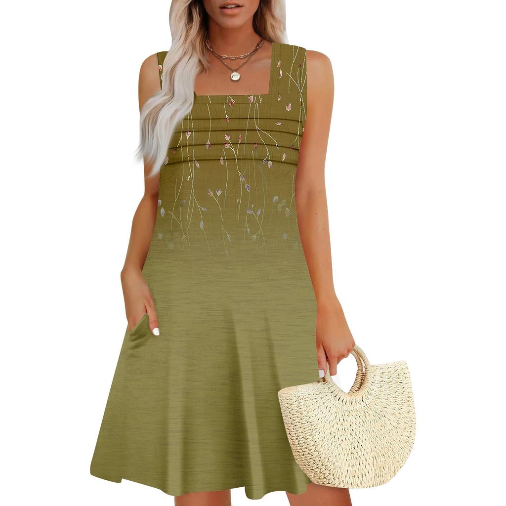 Женские летние повседневные лепестковые узкие полосатые плиссированные однотонные платья