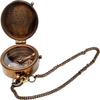 Grow Old with ME Engraved Brass Compass ON Chain Directional Magnetic Compass