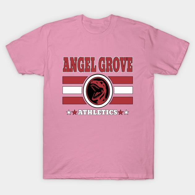 Футболка женская Angel Grove Athletics красная футболка с принтом Harajuku Kawaii летняя футболка с коротким рукавом женская футболка топ