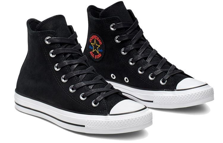 Converse Кеды Chuck Taylor All Star Retrograde High Top Вельветовые Черно-белые Женские 564961C