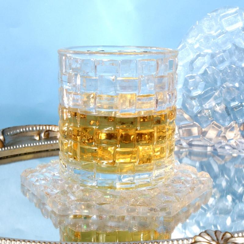 1/6 шт. Форма для подставки под стакан с бриллиантовым дном, Цветок, Сердце, Круглая форма, Формы для подставки под чашку из эпоксидной смолы с бриллиантовым дном, Форма для подноса из смолы