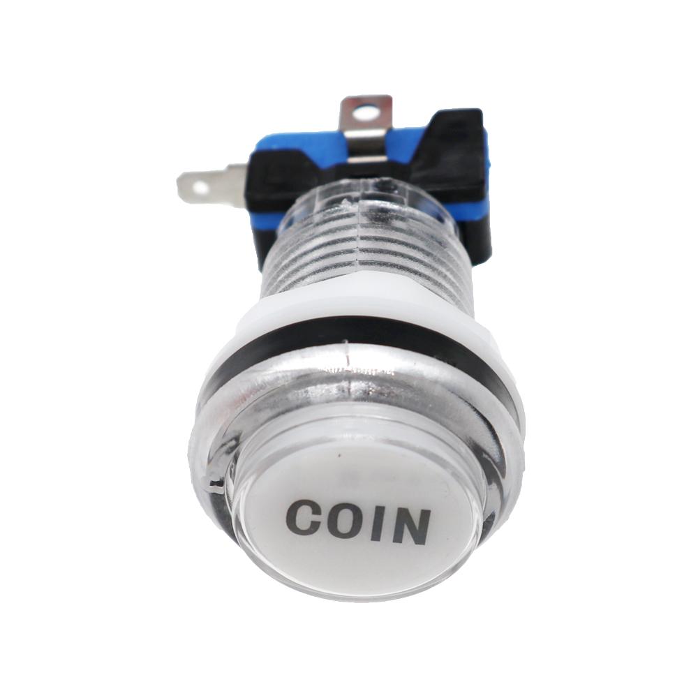 33mm 5V 12V Light Illuminated Push Button For Arcade Game Kit DIY Coin Start Select Pause Exit PS Swing Vending Crane Machine