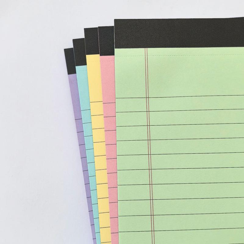 A5 Color Lined Sticky Note Pad - Tearable Memo Notebook Planner
