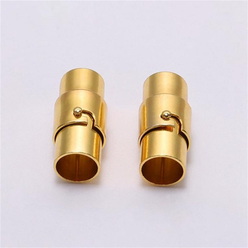 Bracelet Necklace Connector Magnetic Clasps Leather Cord 10PCS End Cap Jewelry